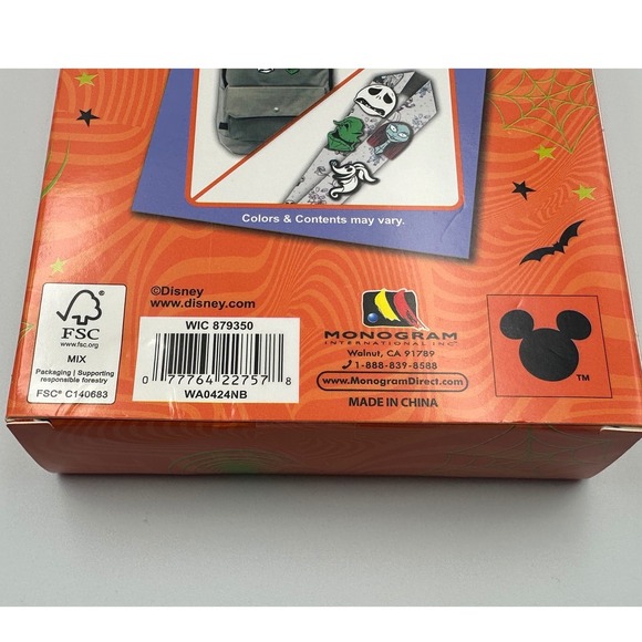 New Disney Nightmare Before Christmas 4 Pcs Metal Pin Set Jack Skellington Sally - Picture 3 of 3